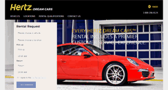 Desktop Screenshot of hertzdreamcars.com